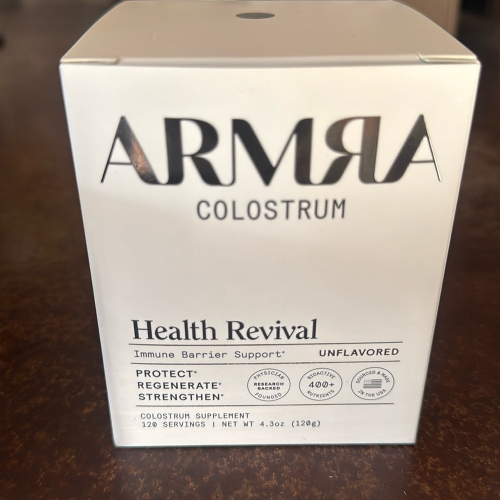 ARMRA Colostrum Health Revival 120 servings unflavored 4.3oz